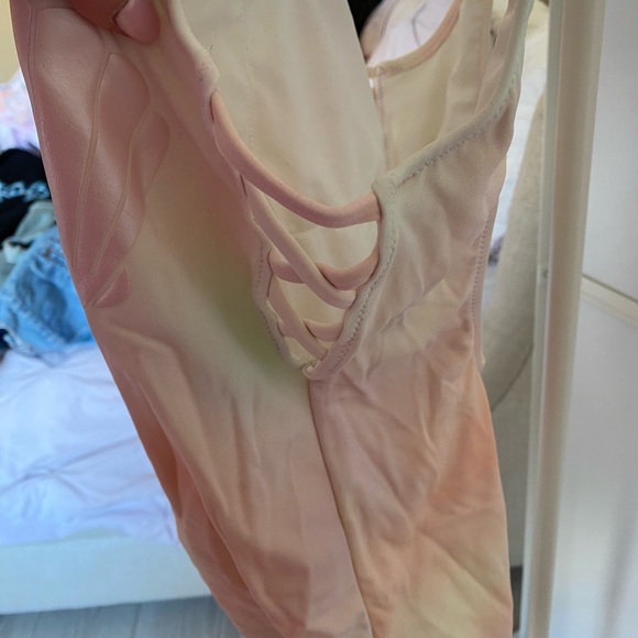 PINK one piece bathing suit - Picture 2 of 4